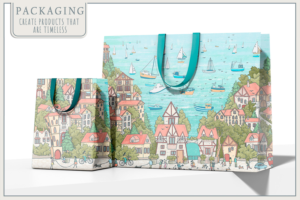 Fresco collection Sailing Town, a Wallpaper Graphic by Natalia0307 (Photo 14 of 14)