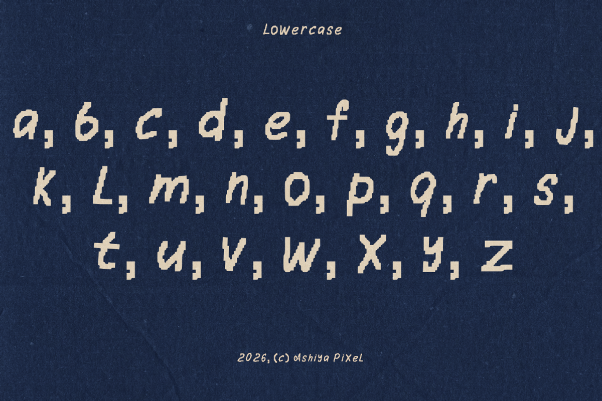 Nostalgic Era Y2K Display Font, a Handwritten Font by Ashiya Pixel (Photo 6 of 11)