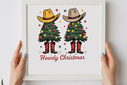 Howdy Cowboy Christmas PNG, a Graphic by olgasallom (Thumbnail 3 of 3)