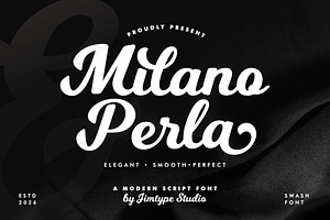 Milano Perla - Branding Script Font