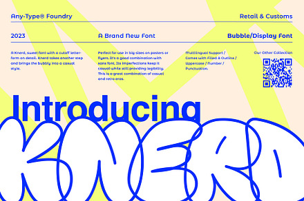 KNERD Bubble Font