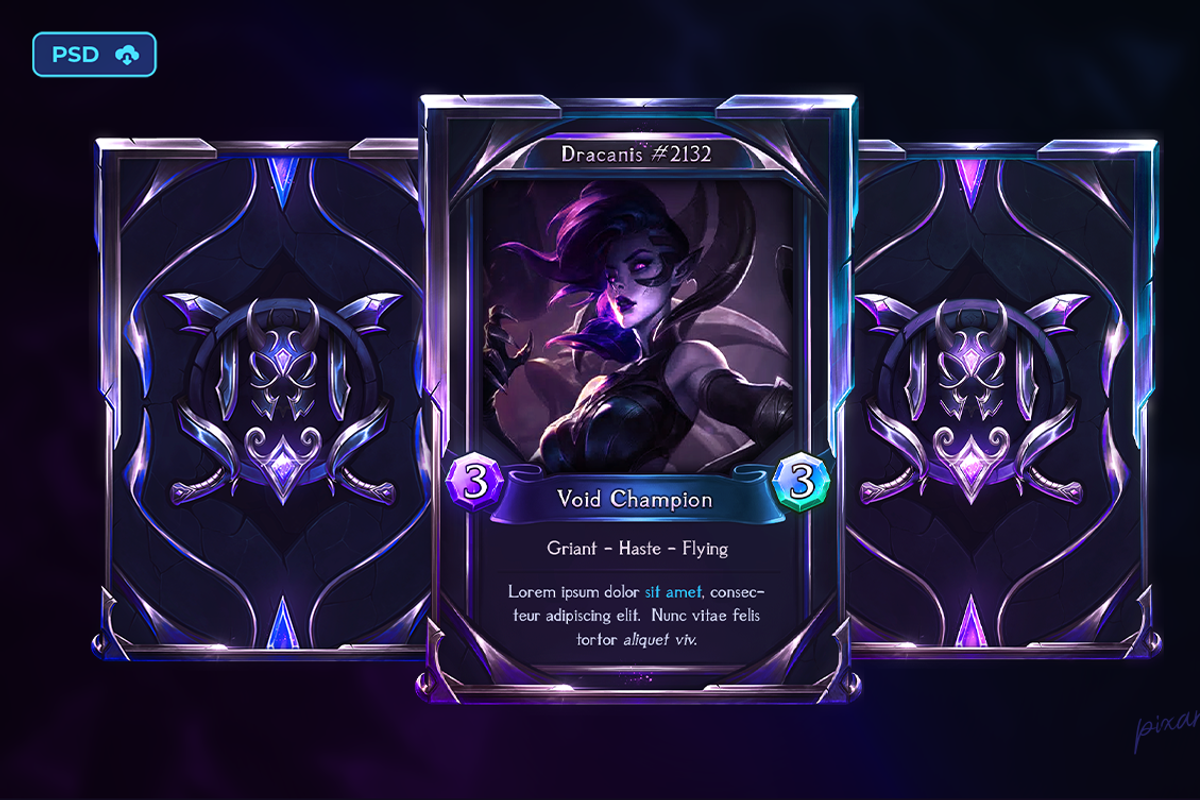 Trading Game Cards (TCG) Template, a Graphic by PIXARTS STORE (Photo 3 of 4)