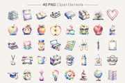 Groovy Retro Teacher Sublimation, an Illustration by Artnoy (Thumbnail 2 of 8)