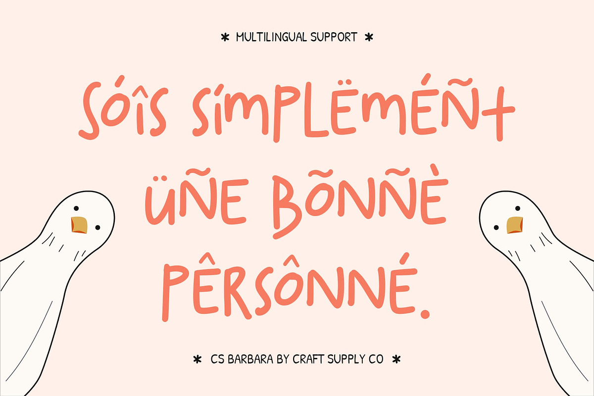 CS Barbara – Fun Handwritten Font, a Handwritten Font by Craft Supply Co. (Photo 7 of 8)