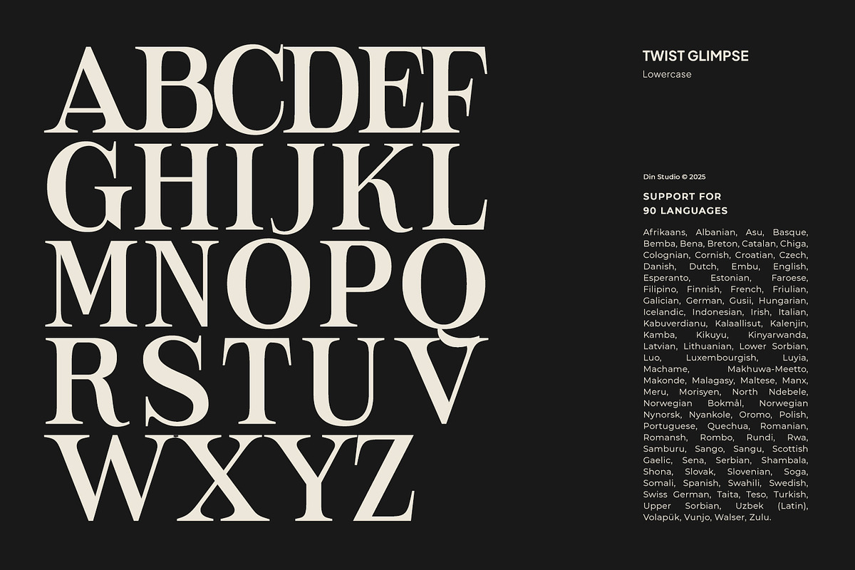 Twist Glimpse, a Font by din-studio.com (Photo 9 of 16)