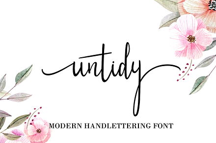 Untidy // Handlettering Font