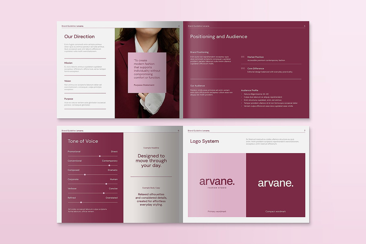 Fashion Brand Guidelines Template, a Brochure Template by BrandPacks (Photo 3 of 7)