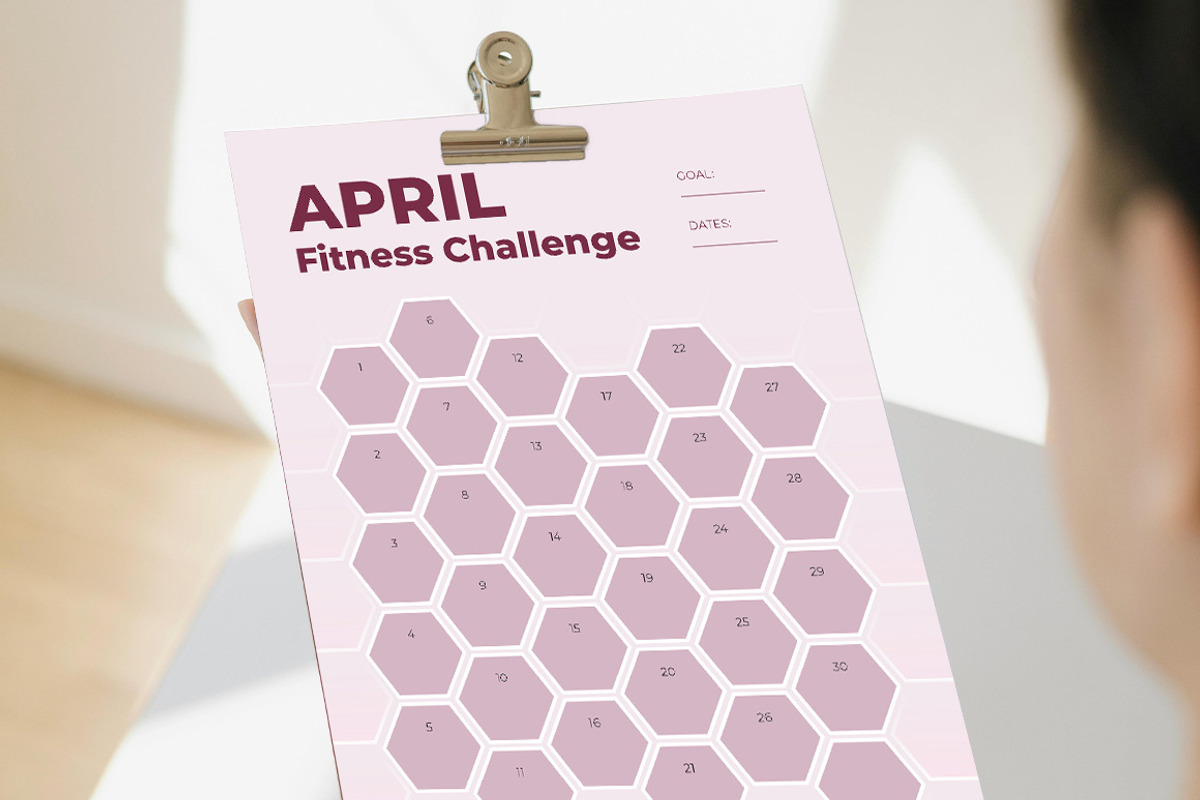 Monthly Fitness Challenge 2025, a Print Template by LyonCreatives (Photo 2 of 2)