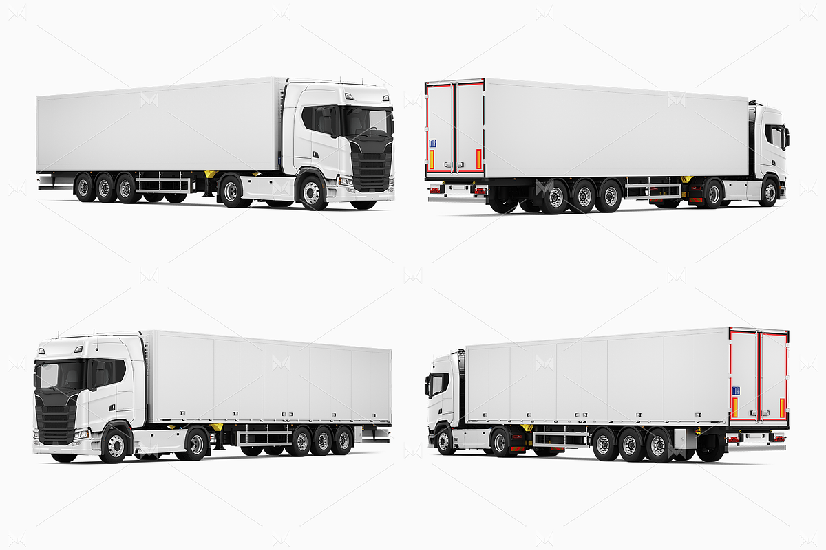 Semi Truck Mockup 3, an Advertising Mockup by Mockupix (Photo 9 of 10)