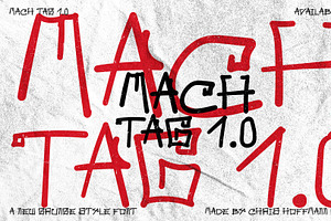 MachTag1.0 Grunge Font