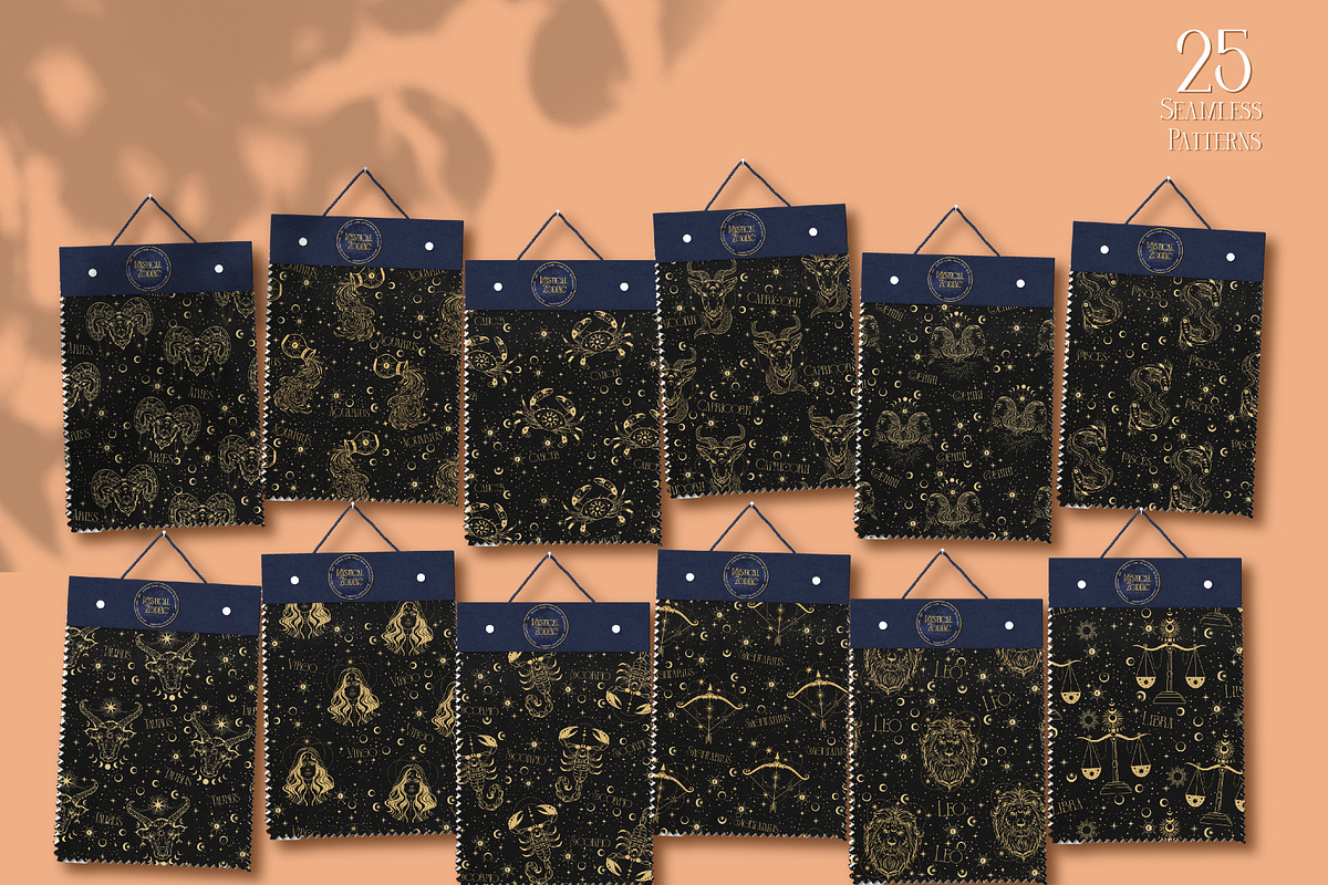 MYSTICAL ZODIAC, a Pattern Graphic by MSNTY STUDIOX (Photo 8 of 28)