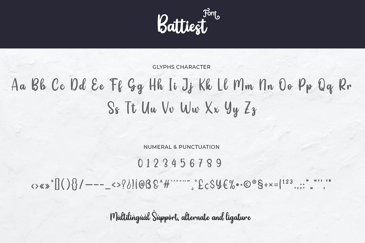 Battiest, a Script Font by twinstd (Photo 9 of 20)