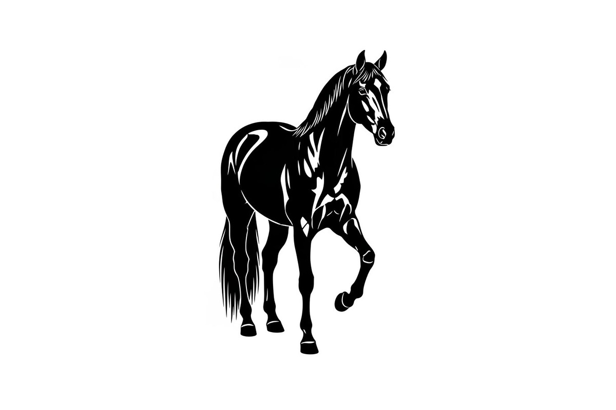 Black Horse Silhouette Bundle, an Illustration by jahid234 (Photo 25 of 31)