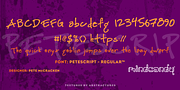 Petescript™, a Handwritten Font by MINDCANDY (Thumbnail 1 of 2)
