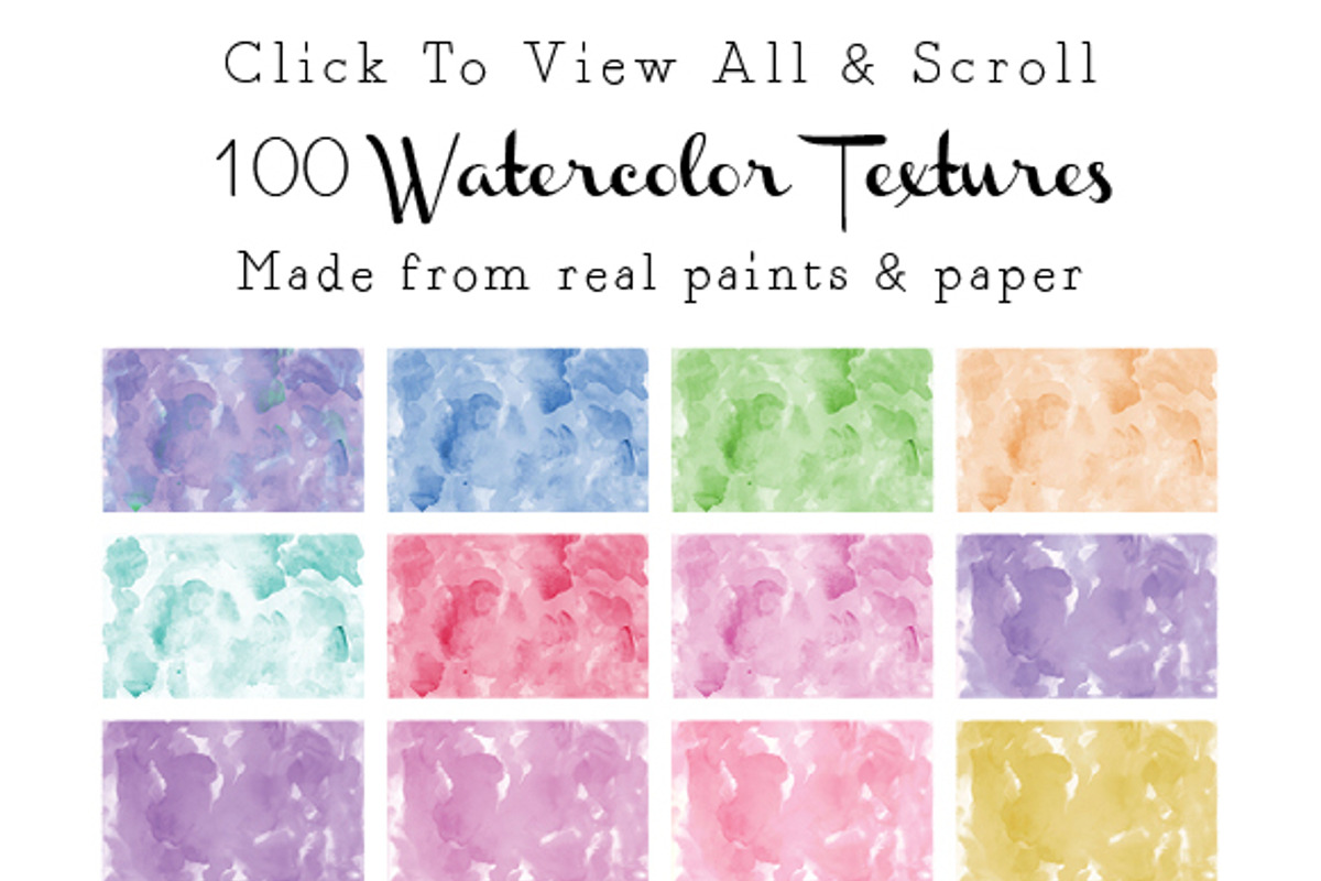 100 Hand Painted Watercolor Textures, a Texture Graphic by Artfanaticus (Photo 4 of 5)