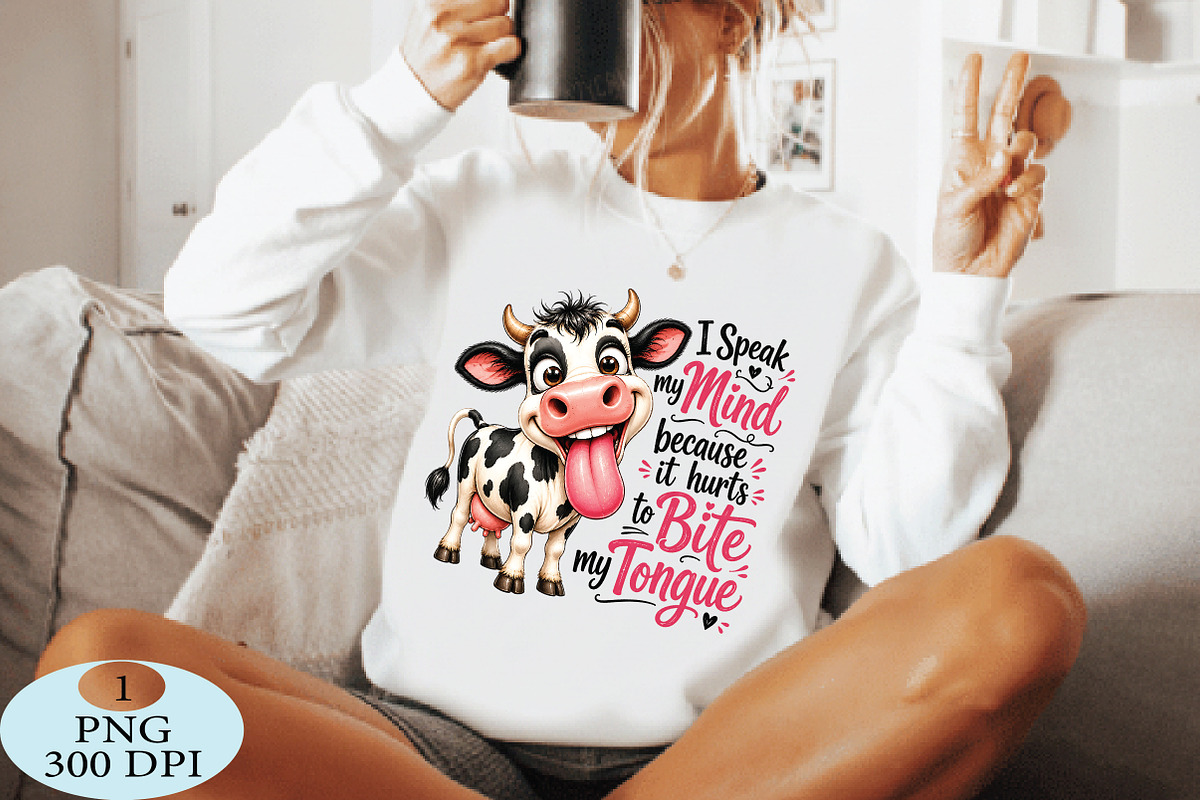 Cute Funny Cow PNG, a Seasonal Illustration by Daily.Designs (Photo 4 of 5)