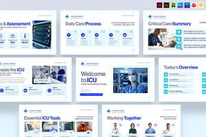 ICU Hospital Medical Presentation, a Presentation Template by BrandPacks