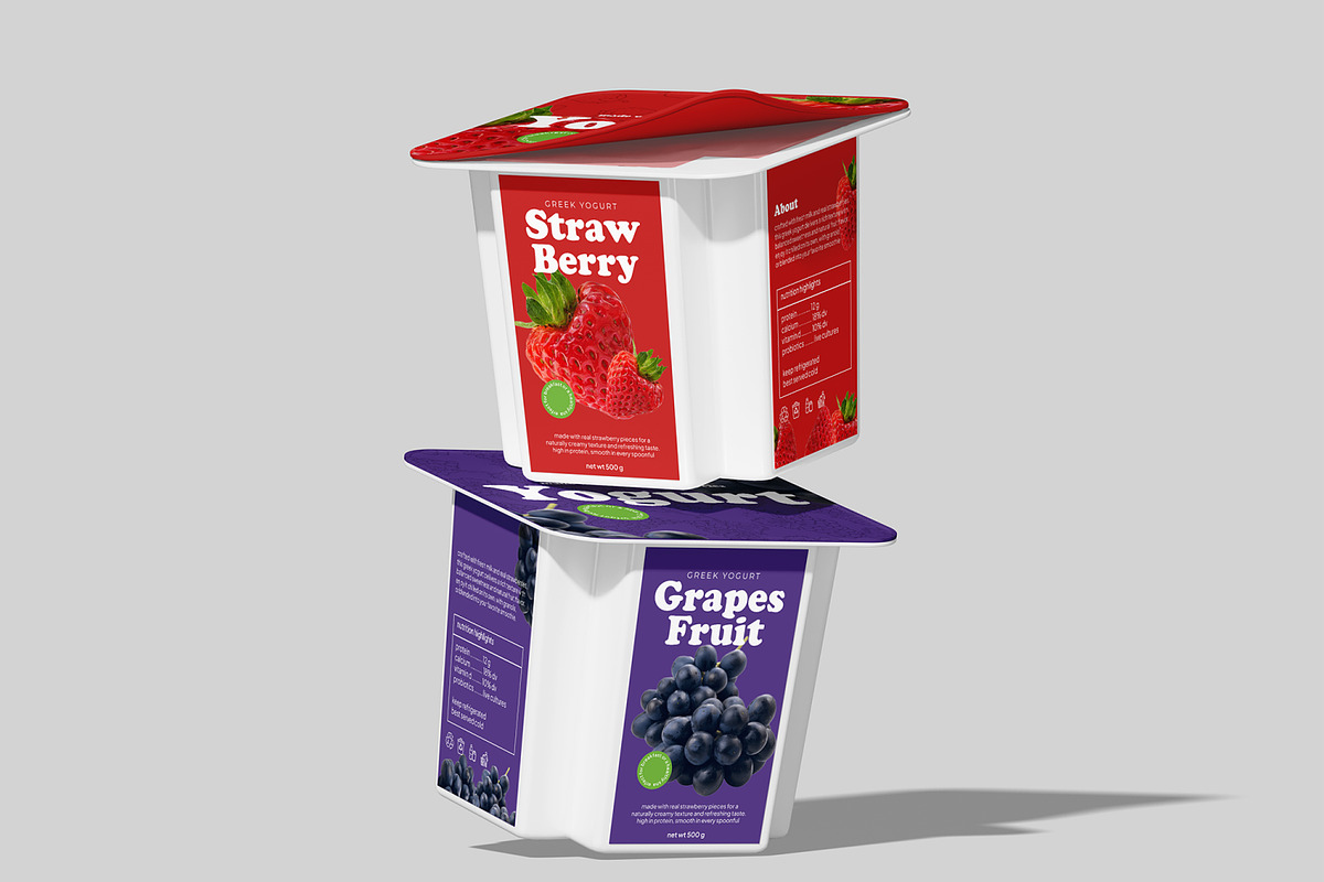 Yogurt Cup Mockup, a Packaging Mockup by Permadi Creative (Photo 5 of 5)