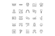 Dental Line Icons, an Outline Icon by Nadiinko (Thumbnail 2 of 2)