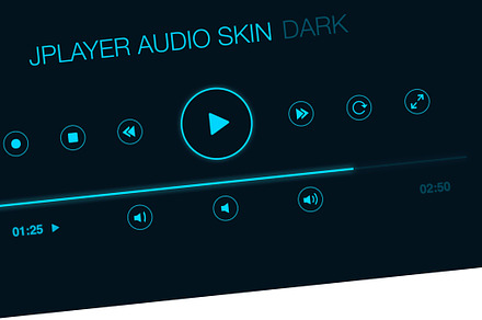 Audio Player User Interface PSD HiDP