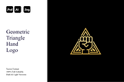 Geometric Triangle Hand Logo, a Branding & Logo Template by Luxury Logos (Thumbnail 1 of 4)