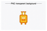 Luggage and travel bag icons set, a Graphic by Designfour (Thumbnail 5 of 6)
