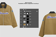 Work jacket mockups, an Apparel Mockup by Barmecide Mockup Studio (Thumbnail 3 of 3)