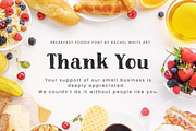 Breakfast Foodie painted serif font, a Serif Font by Rachel White Art (Thumbnail 9 of 9)