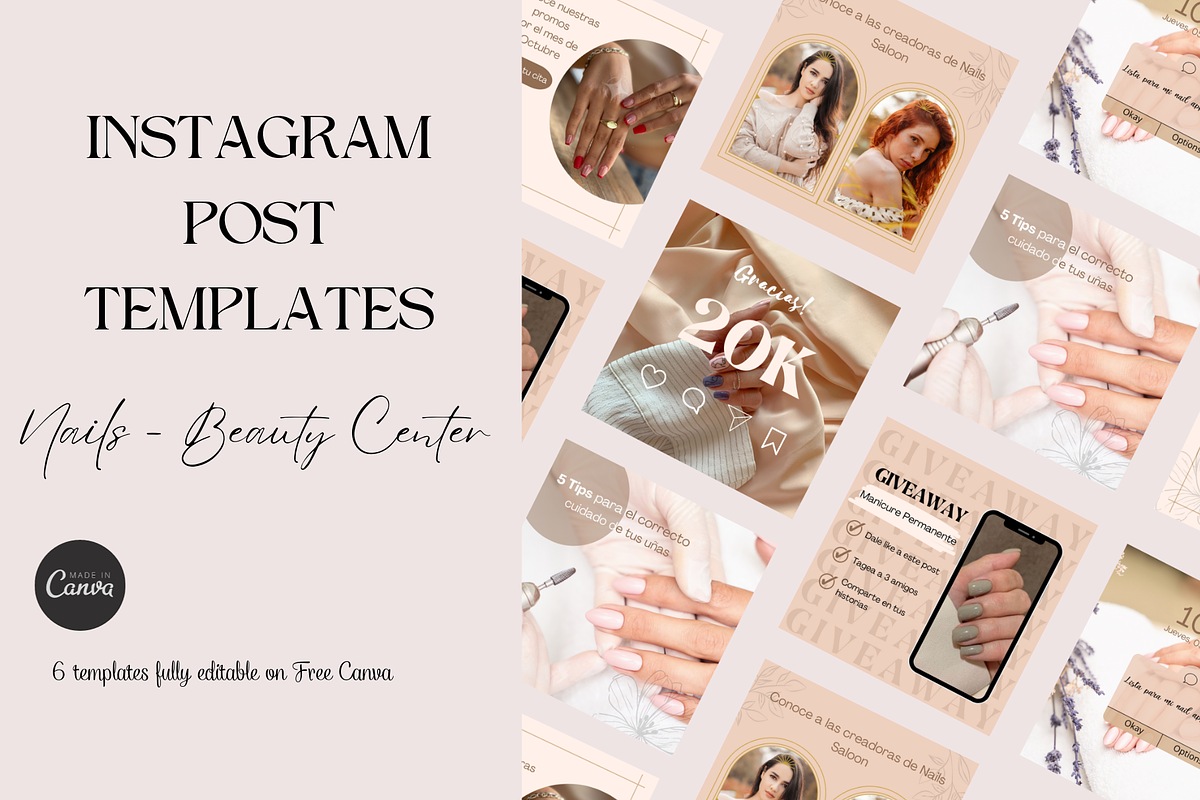 Instagram Post Templates, an App Template by KarolinaKreations (Photo 1 of 5)