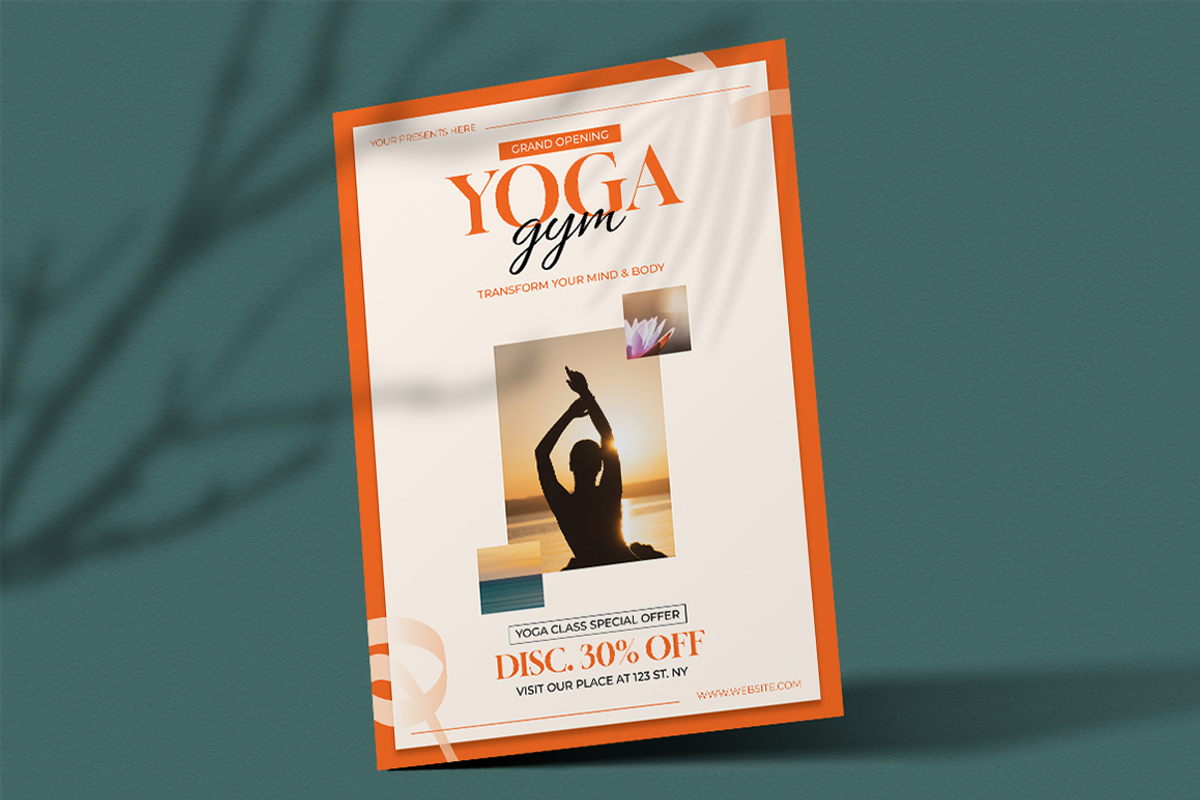 Hina - Yoga Gym Flyer, a Flyer Template by Lettha-Studio (Photo 2 of 4)