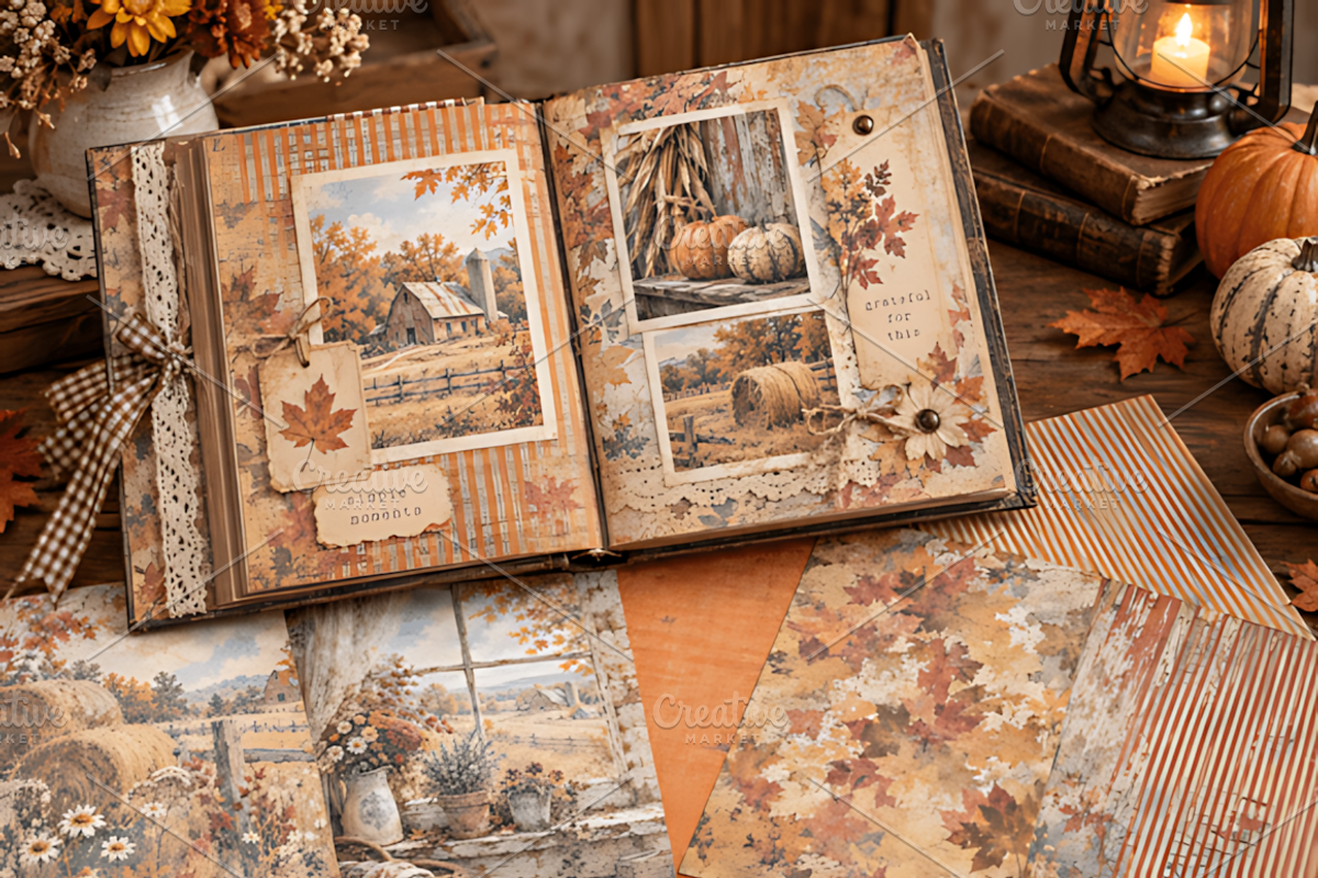 Harvest Hollow 8.5x11 Autumn Back, a Background Graphic by Coco Bloom (Photo 2 of 4)