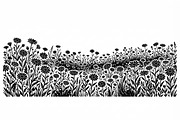 60 Daisy Flower Field Silhouette, a Seasonal Illustration by Amazin_art (Thumbnail 2 of 36)