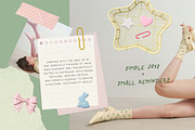 Playful Pastel Stationery, an Object Graphic by DigARTbyHavroshka (Thumbnail 2 of 12)