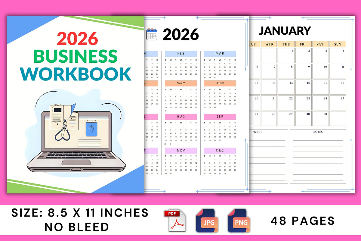2026 Business Workbook, a Stationery Template by Designmela01 (Photo 2 of 10)