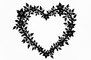 Romantic Floral Heart Clipart Set, an Illustration by Creativeshirt (Thumbnail 6 of 9)