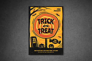 Trick Or Treat Halloween Event Flyer