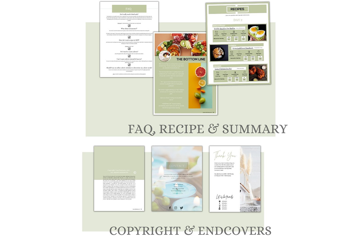 Macronutrients tracking Guide, Ebook, a Books & Magazine Mockup by Millennials Marketing (Photo 8 of 9)