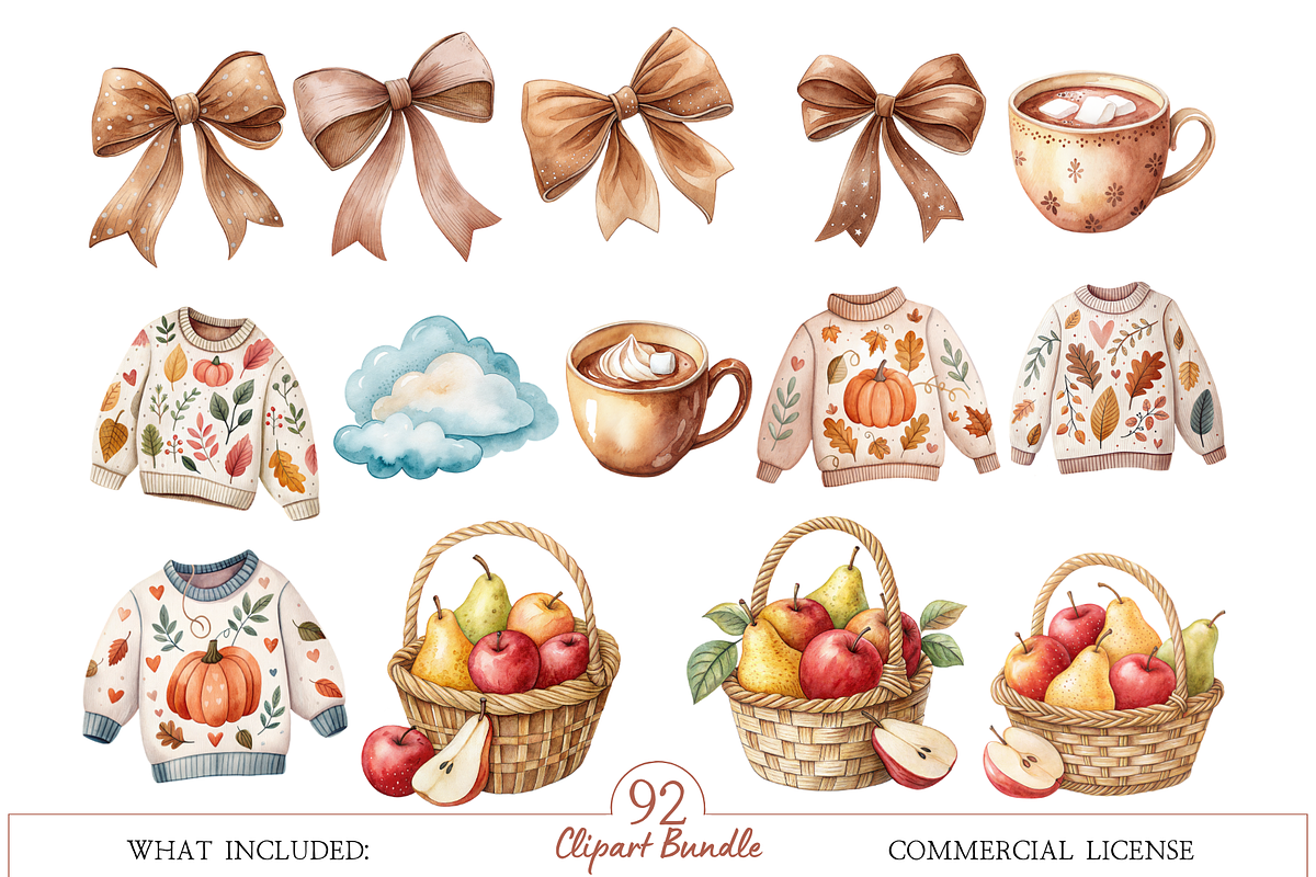 Whimsical Halloween Clipart, a Decorative Illustration by MockupWizard (Photo 6 of 8)