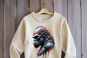 Futuristic of gorilla cybernetic, an Animal Illustration by yod67 (Thumbnail 4 of 8)