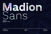 Madion Sans -Modern Formal Sans, a Sans Serif Font by Mokatype Studio (Thumbnail 1 of 14)