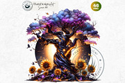 Enchanted Woodland & Sunflowers Set, a Seasonal Illustration by ThatsDesignArt (Thumbnail 10 of 10)