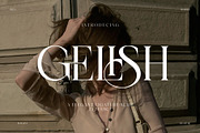 GELISH Elegant Ligature Serif, a Serif Font by Alfinart (Thumbnail 1 of 10)