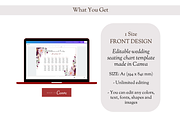 Asian Floral Seating Chart - F3A, an Invitation Template by YeeqsWedding (Thumbnail 2 of 4)