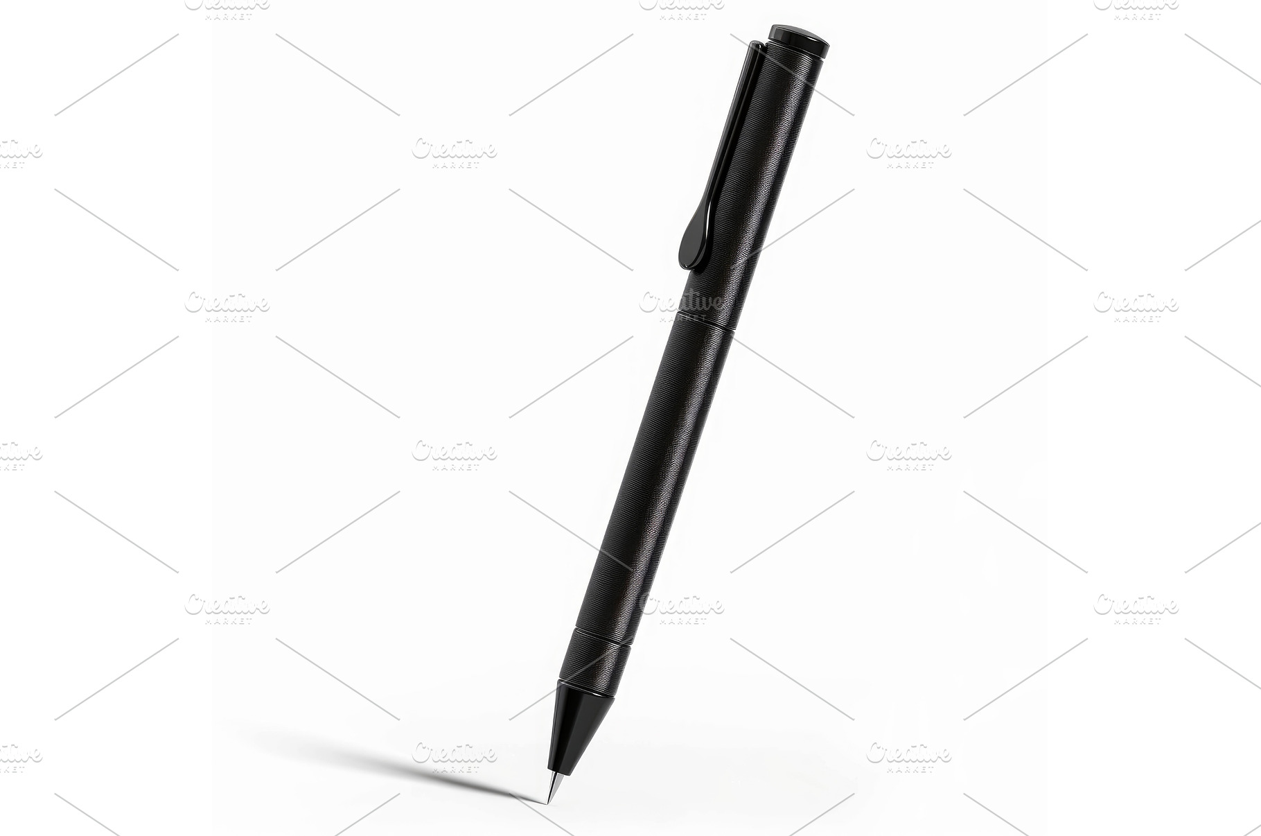 Elegant black pen casting shadow on, an Arts & Entertainment Photo by Ylivdesign