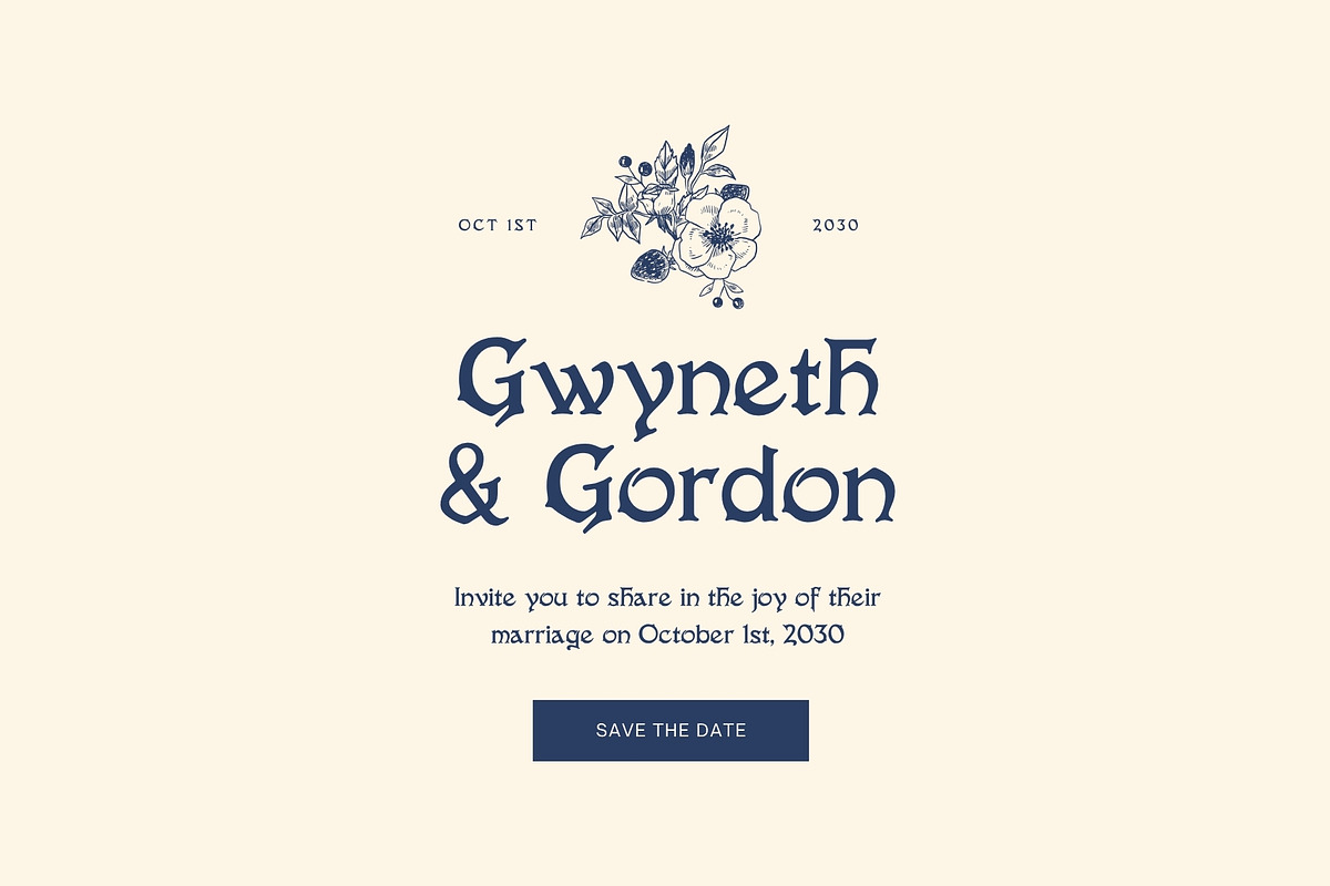 Evarose - Victorian Era Typeface, a Blackletter Font by HipFonts (Photo 2 of 10)