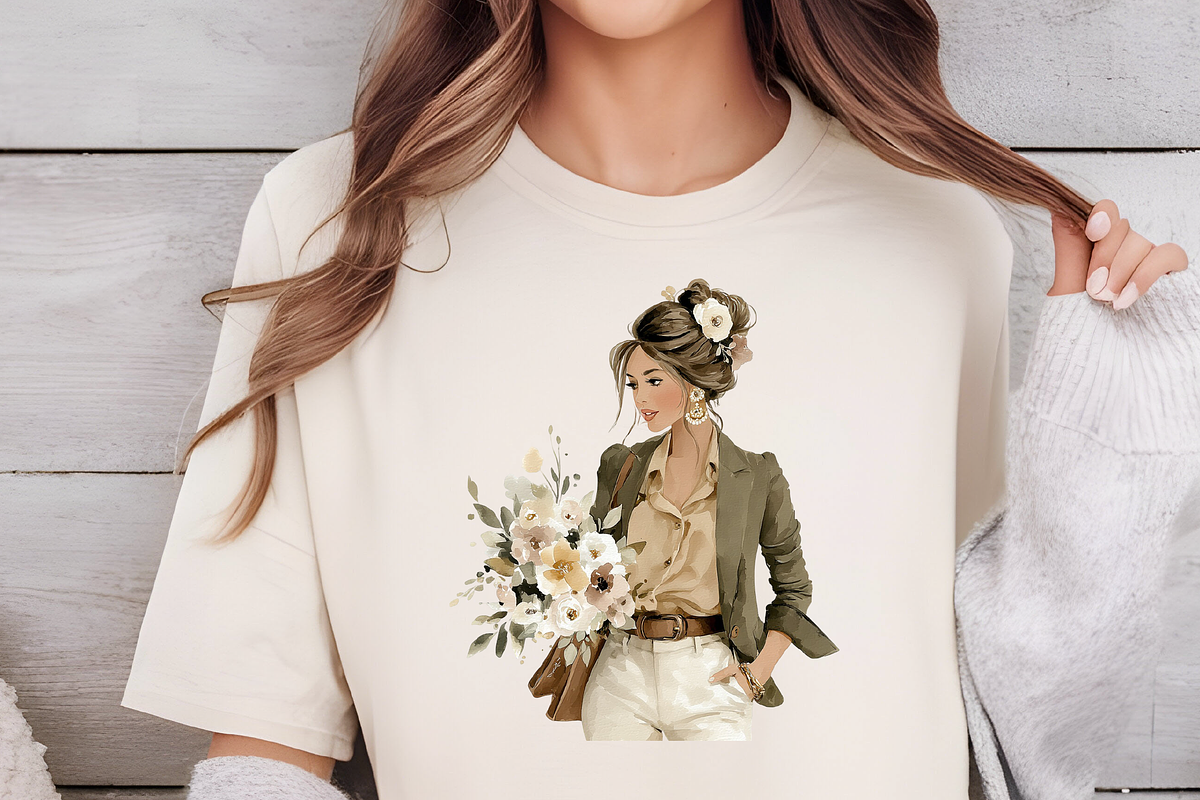 Stylish Watercolor Clipart Set, an Illustration by DreamCafeArt (Photo 6 of 6)