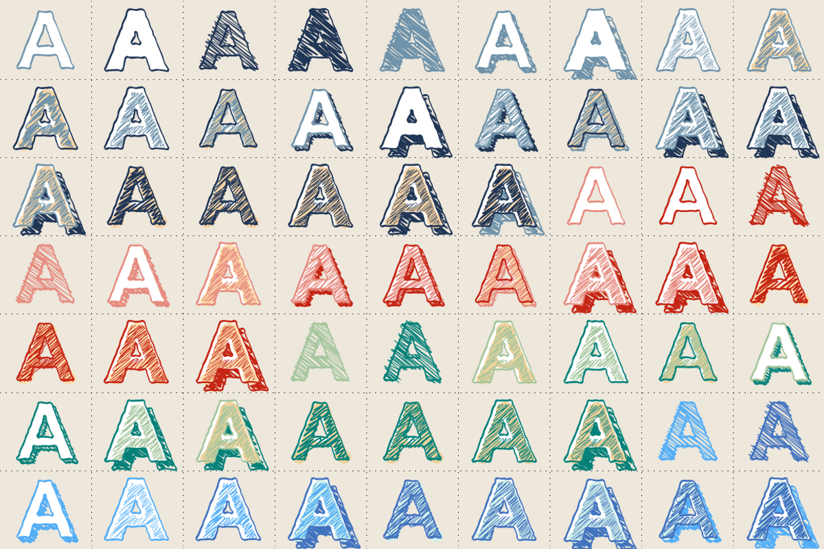 Adobe Illustrator styles Scetching preview 2