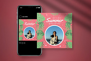 Summer Greeting Card, a Card Template by graphicook (Thumbnail 2 of 4)