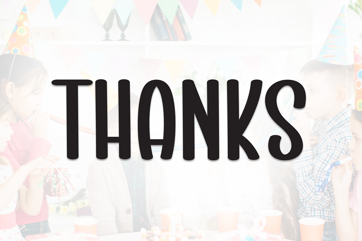 Birthday Party | Script Font, a Script Font by Scratchones (Photo 8 of 8)