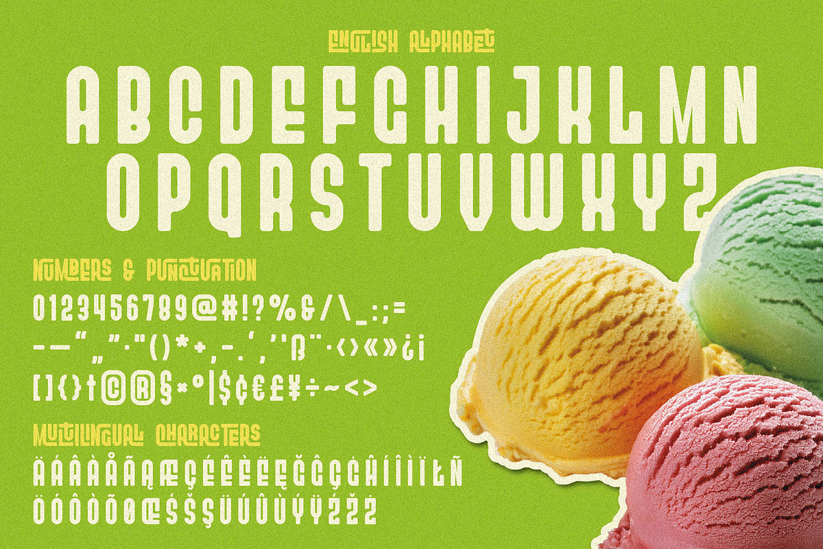 Gelatissimo Ligature Font, a Sans Serif Font by JumboDesign (Photo 3 of 5)